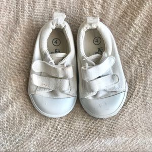SmartStyle White Velcro Toddler Baby Shoes size 4